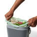 Bac à compost de cuisine gris 6,6 L